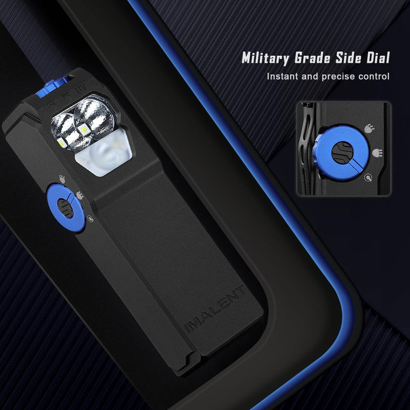 IMALENT GR36 Mini Flashlight 2800 Lumens, Rechargeable EDC Pocket Clip Light, USB C Charging, Magnetic Powerful Mini Keychain Flash Lights for Reading, Cycling, Camping