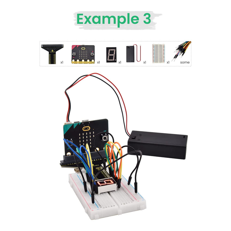 KEYESTUDIO Microbit Basic Starter Kit for BBC Micro:bit V2 Accessories STEM Kit Coding for Beginners (Micro:bit V2.21 Included)