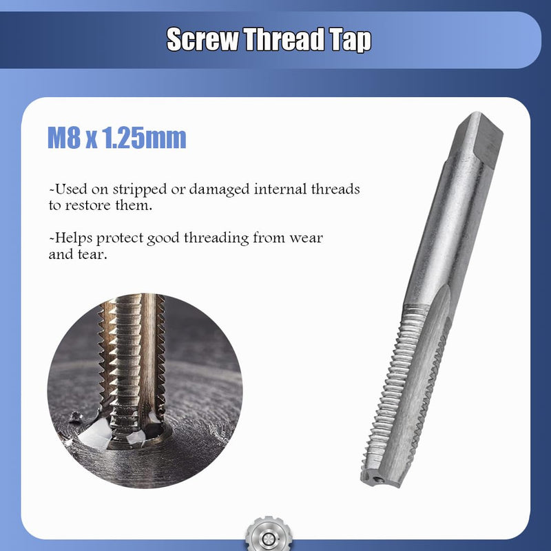 Thread Repair Kit M9x1.25mm Helicoil Restoring Thread Repair Tools Wire Insert Kit for Helicoil Type Internal Screw Holes Repairing (M9 x 1.25) M9 x 1.25