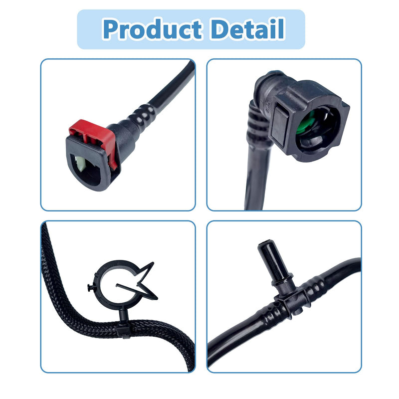 68189075AE Vapor Canister Purge Valve Hose Compatible with 2014 2015 Jeep Grand Cherokee,Dodge Durango Replace 68189075AE