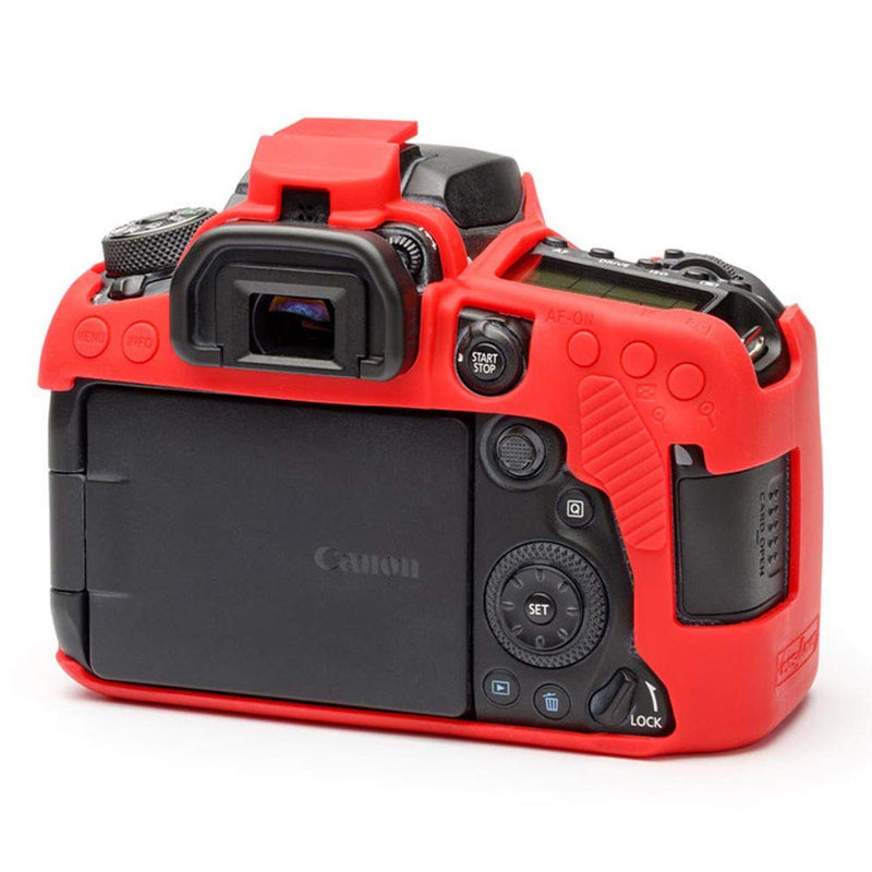 easyCover Silicone Protection Cover for Canon 90D Camera, Red
