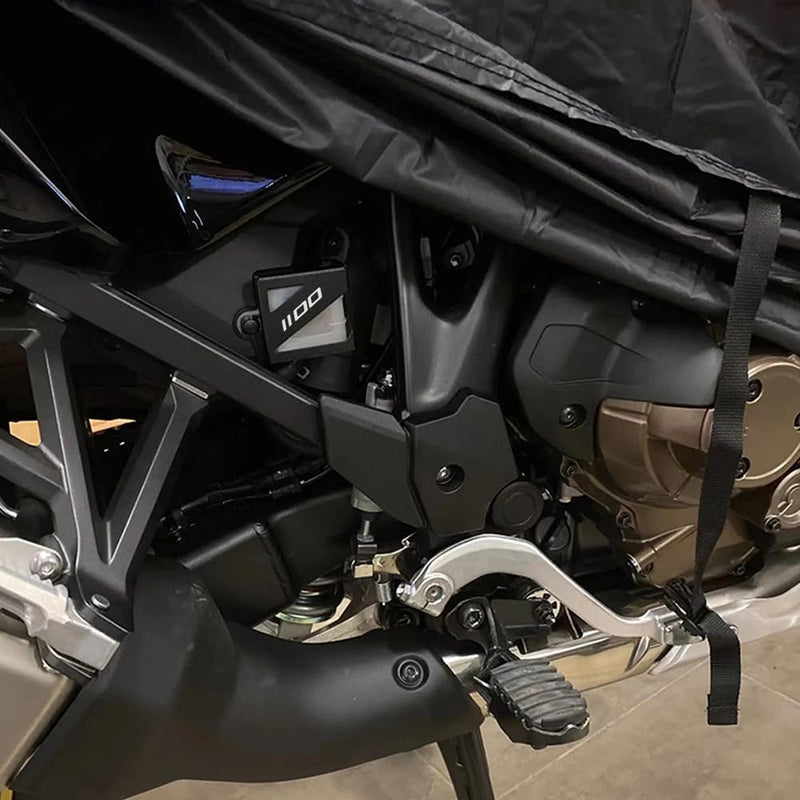 Compatible with Africa Twin CRF1100L DCT CRF 1100L Adventure Sports ES 2019-2023 2024 2025 CNC Motorcycle Rear Brake Fluid Reservoir Cover Guard (Black) Black