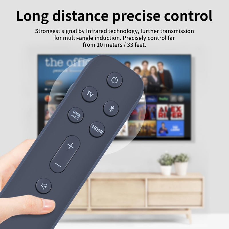 PZL Replacement Remote Control Compatible with JBL Bar 5.1 Surround Soundbar System JBL2GBAR51IMBLKAM, JBL Bar 2.1 Deep Bass (MK2) JBL2GBAR21DB2BLKAM