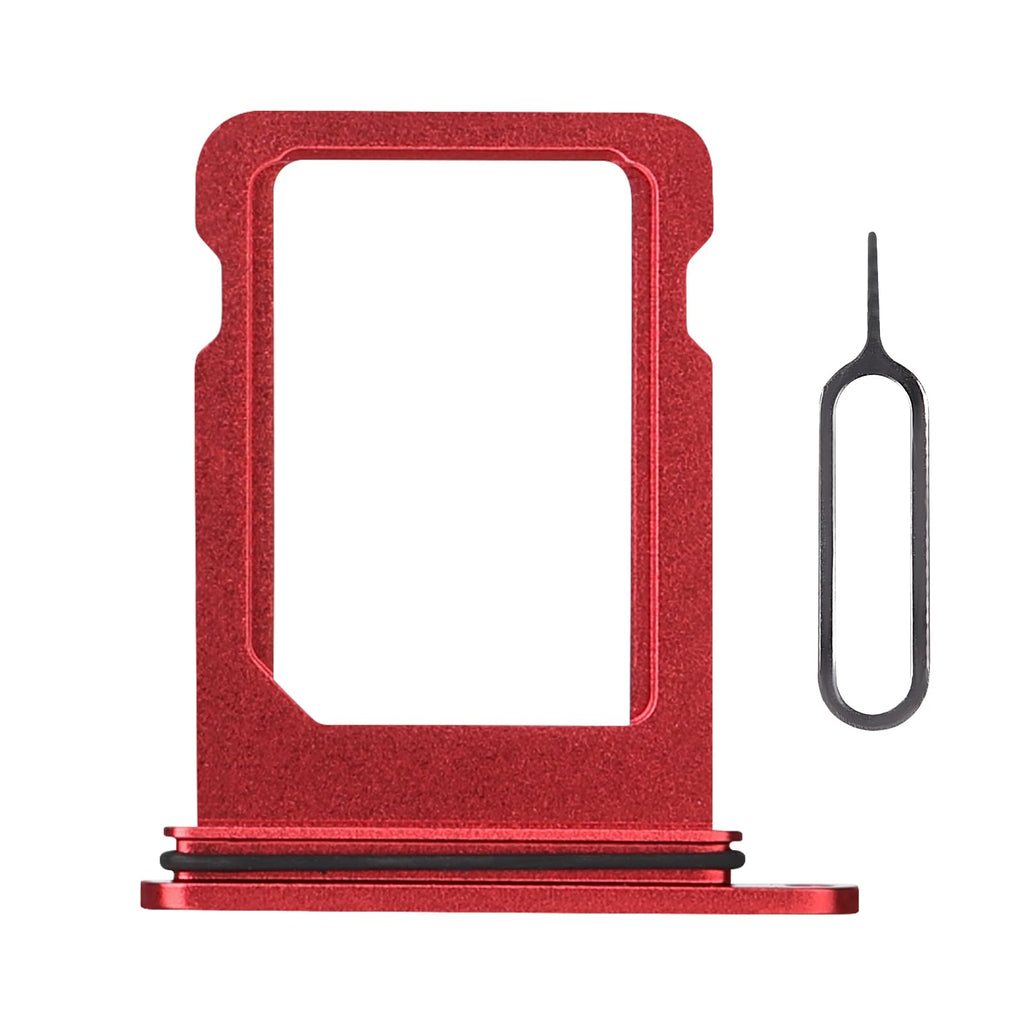 Single Red SIM Card Tray Version US for iPhone 12 Mini Replacement Sim Card Tray Holder Adapter with SIM Ejector Mobile Phone Repair Replace for iPhone 12mini A2176 A2398 A2399 A2400