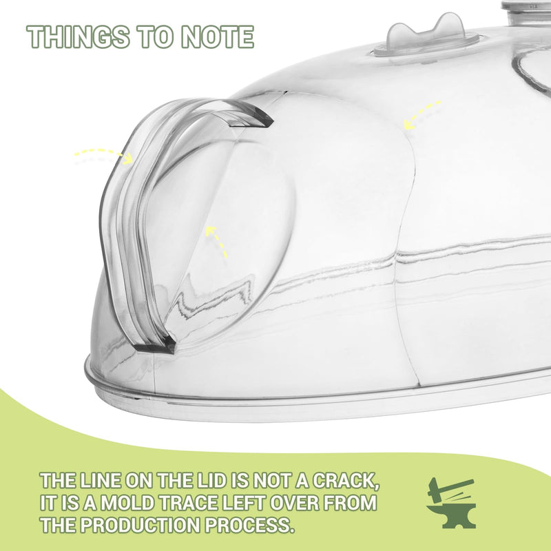 Microwave Splatter Cover for Food, Clear Microwave Lid with Water Steamer, Integrated Handle, Splatter Guard, 10” Plate Covers & 12" Mat, BPA-Free, Essential Kitchen Gadgets and Accessories 10.5"×10.5"×4.2" transparent