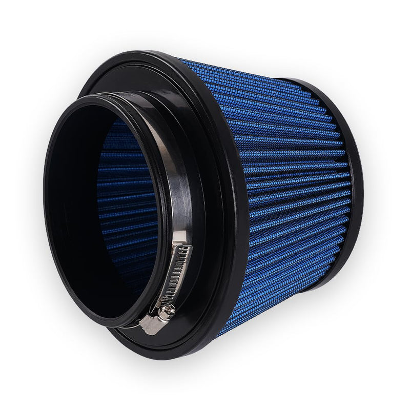 muge racing 4.5"/115mm Cold Air Intake Filter, High Performance, Washable Filter, Clamp-On Replacement Air Filter Mushroom Head Blue