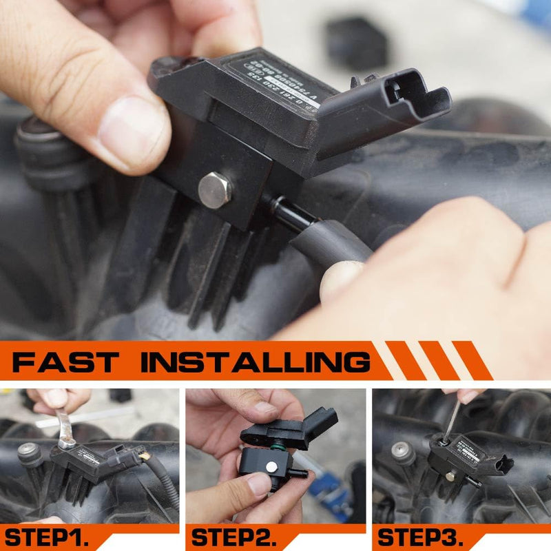 Shadow Mini Cooper Turbo Boost Gauge Pressure Sensor Adapter Tap for Mini R55 R56 R57 R58 R59 R60 R61 Boost Vacuum Sensor Adaptor