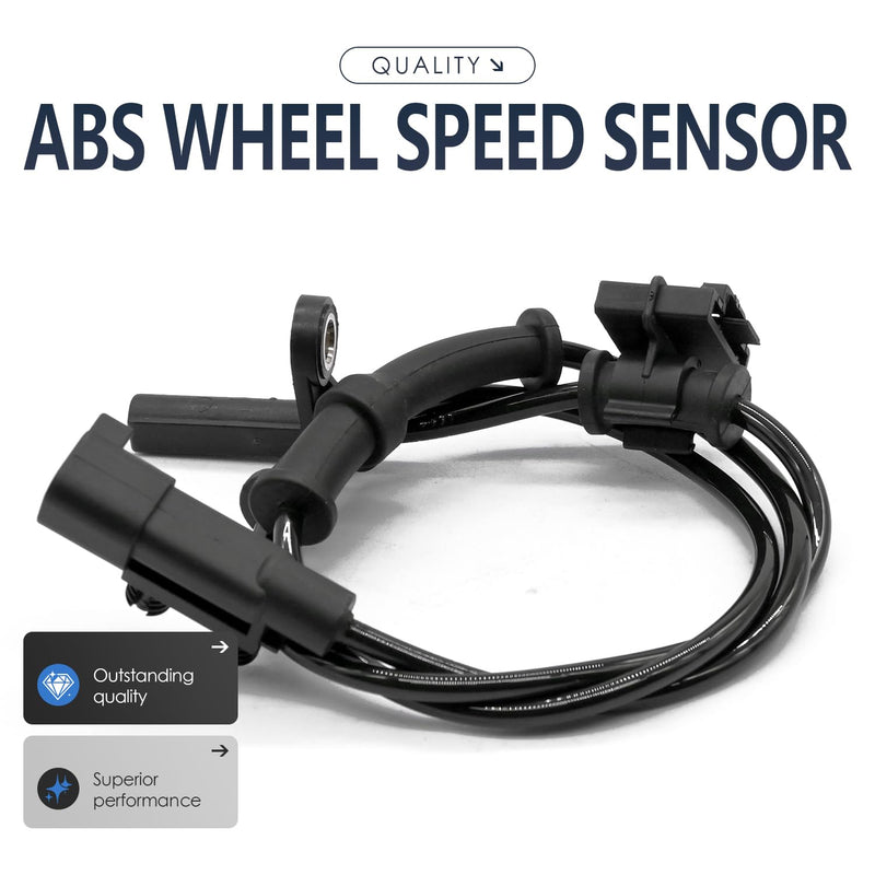 2PCS Rear Left and Right Abs Wheel Speed Sensor Compatible with Chrysler 300 Challenger Charger 4779644AA AWD V6 3.6L 3604cc 220cid, AWD w/o Heavy Duty Brakes 11 12 13 14 15 16 17 18 19 20 21 22
