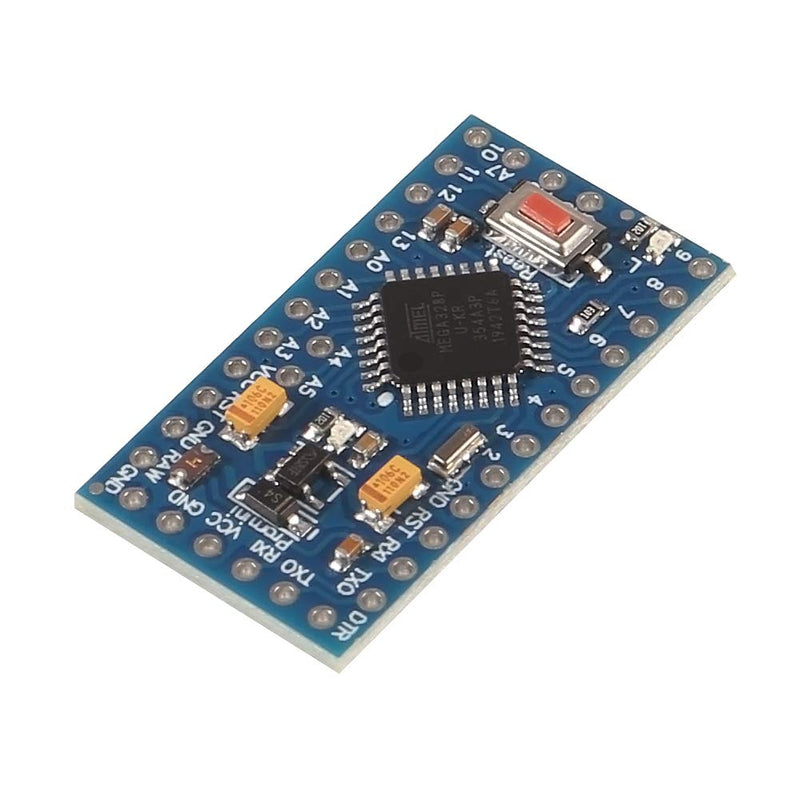 AITRIP 5 Pack PRO Mini Atmega328P-AU 5V/16MHz Development Board Microcontroller Bootloadered with Pin Headers for Arduino (5pcs) 5PCS 5V 16MHZ