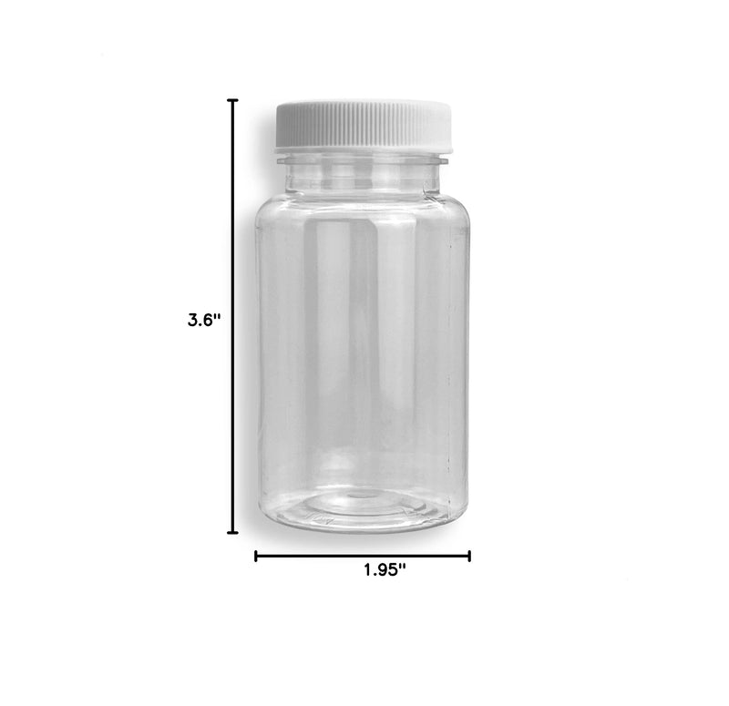Oil Sampling Bottle - MADE IN USA - Pack of 17 Oil Analysis Sampling Clear Plastic Bottle 4 oz (120 ml) Capacity with 38-400 cap size - FDA Compliant and BPA Free