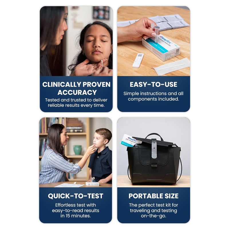 COVID Home Test Kit by Flowflex, Rapid Results in 15 Minutes, Trusted OTC COVID-19 Antigen Testing Kit, FSA and HSA Eligible, Easy to Use & No Discomfort, 1 Pack 1 Test 1 Pack, 1 Test