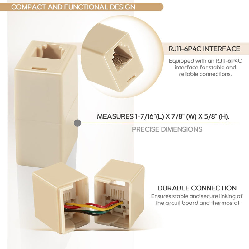 Upgraded 3313107.037 A/C In Line Coupler Fits for Dometic A/C with Heat Pumps, Cable Connection