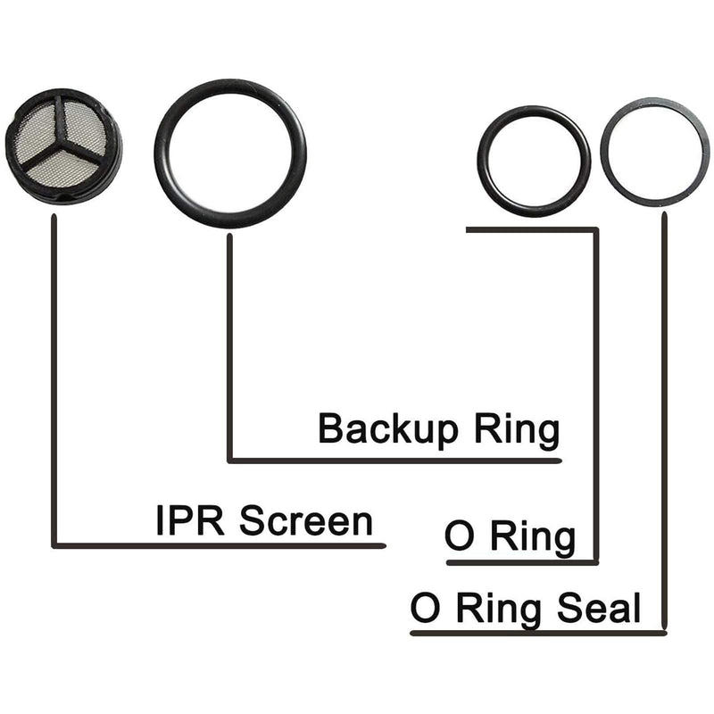 Injector Pressure Regulator Valve Socket Removal Tool and Seal Kit 6.0 IPR Valve Socket with Seal Kit Compatible with 2003-2010 Ford 6.0L Powerstroke Excursion F250 F350 F450 F550 E350 E450
