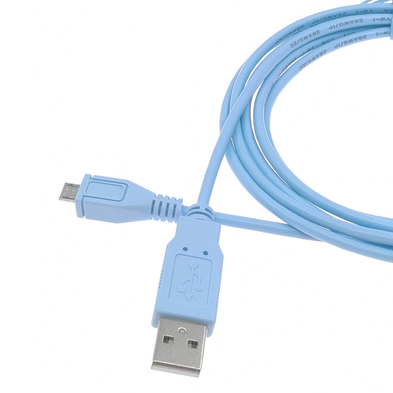 Micro USB Console Cable for Cisco Catalyst IR1800 Series Industrial Routers USB Type A to Micro-B CAB-USB-UB= Console Cable 2M 2 Meter Micro USB-USB Blue