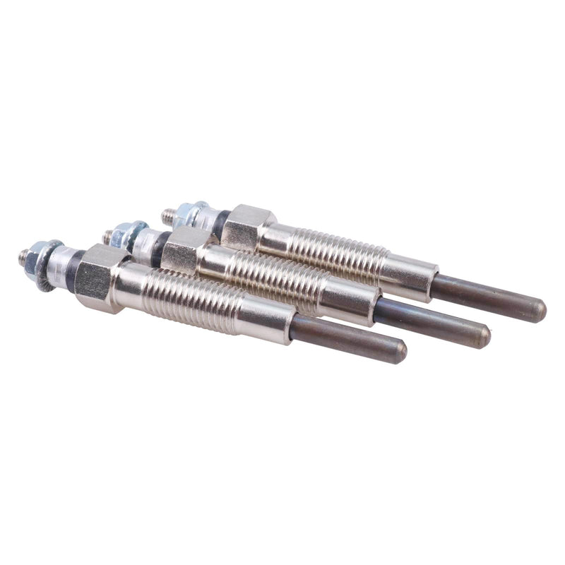 ZTUOAUMA 3X Glow Plugs 32A66-03102 32A66-03101 32A66-03100 Compatible with Mitsubishi S3L S3L2 Engine Forklift Trucks F18B FD28 FD35 Compact Tractors Excavators