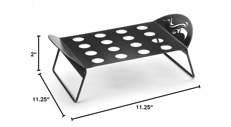 Outset Non-Stick Jalapeno Roaster, 6.25 x 11.5 x 2 inches, Black