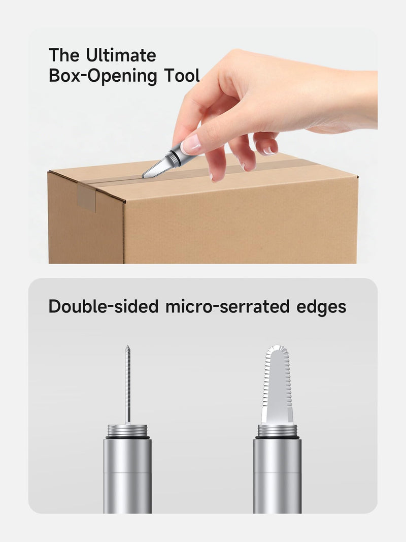 SIM Card Ejector Tray Removal Tool with Box Cutter, 2 in 1 EDC Portable Keychain Eject Pins Reset Needle Package Opener for iPhone Android Office and Home Use (CP03) CP03