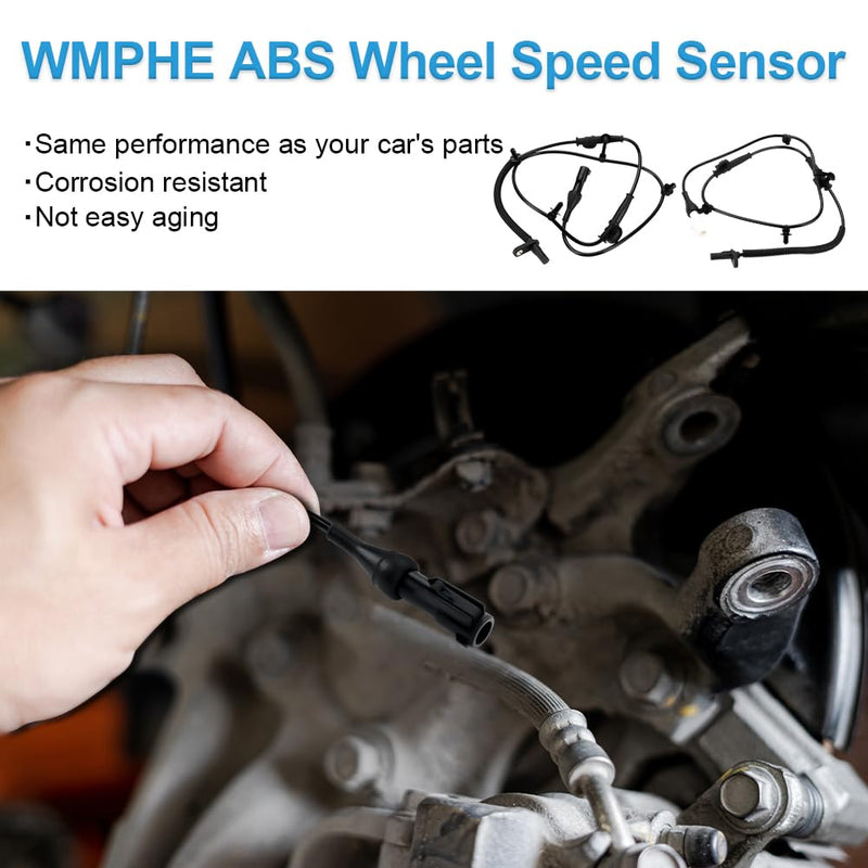 2 Pcs ABS Wheel Speed Sensors Compatible with Ford Edge 3.5L V6 2007 2008 2009 2010 2011 2012, Lincoln MKX V6 2007 to 2012, Front Left & Right abs Sensors, Replacement for 7T4Z2C205A, DT4Z2C204A