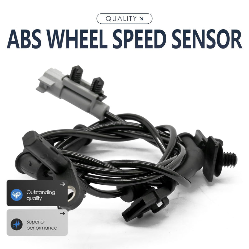 2PCS Rear Left and Right Abs Wheel Speed Sensor Compatible with Chrysler 300 Challenger Charger 4779644AA AWD V6 3.6L 3604cc 220cid, AWD w/o Heavy Duty Brakes 11 12 13 14 15 16 17 18 19 20 21 22