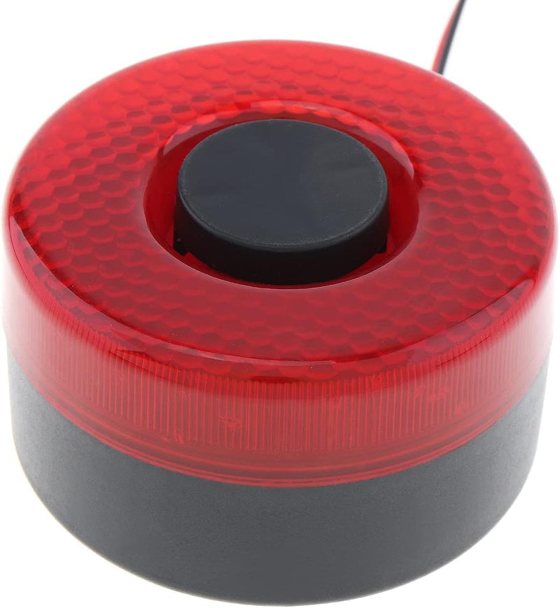 Car Back-up Alarm, 12V/24V 105dB Reverse Beeper Backup Alarm Vehicle Auto Back Up Horn Car Reverse Alarm Buzzer Siren with Light Red