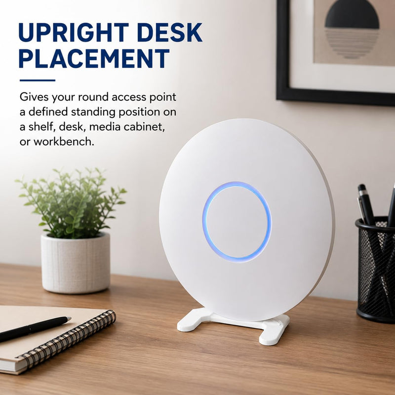 Desk Stand Compatible with U6-Lite, UAP NanoHD, UAP-AC-LR and UAP-AC-LITE – Upright Flat-Surface Holder | Space-Saving Tabletop Cradle