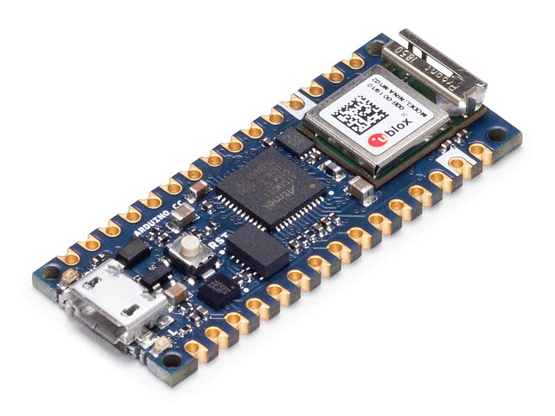 Arduino Nano 33 IoT [ABX00027] – 32-bit ARM Cortex-M0+, WiFi & Bluetooth, 256KB Flash, 32KB SRAM, Secure Element, 14 Digital I/O Pins, 6 Analog Inputs, Compatible with Arduino IDE for IoT Projects