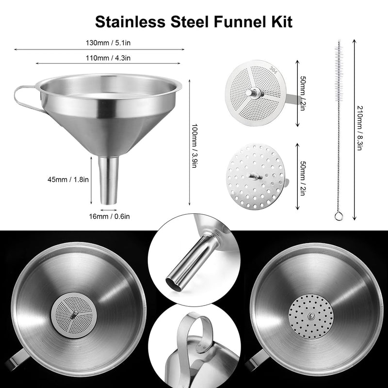 Resin 3D Printer Accessories Kit, Including Cleaning Silicone pad and Stainless Steel Funnel, Maintenance Tool Knife, Tweezers, Funnel, Scissors, Trimming Knife, 3D Printer Tool kit (Resin Tools Kit) Resin Tools Kit