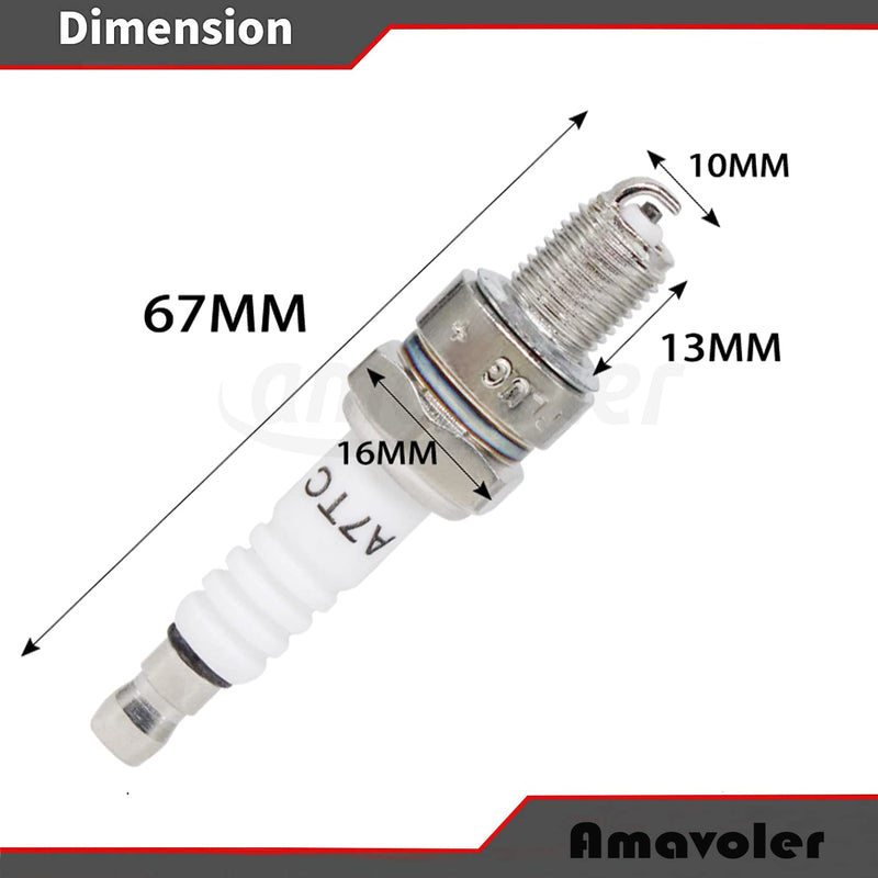 A7TC Spark Plug Fit for GY6 50 cc 70cc 90 cc 110cc 125 cc 150cc ATVs Dirt Bikes Go Karts Scooters Quad 4 Wheeler Pit Bike Dune Buggy Sandrail Moped Roketa Taotao Etc .(1 pcs) 1 pcs