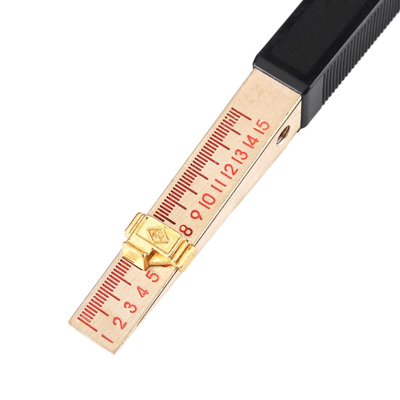 Wedge-Shaped Vernier Feeler Gauge 1-15mm Precision 0.2mm for Engineering Inspection and Flatness Measurement