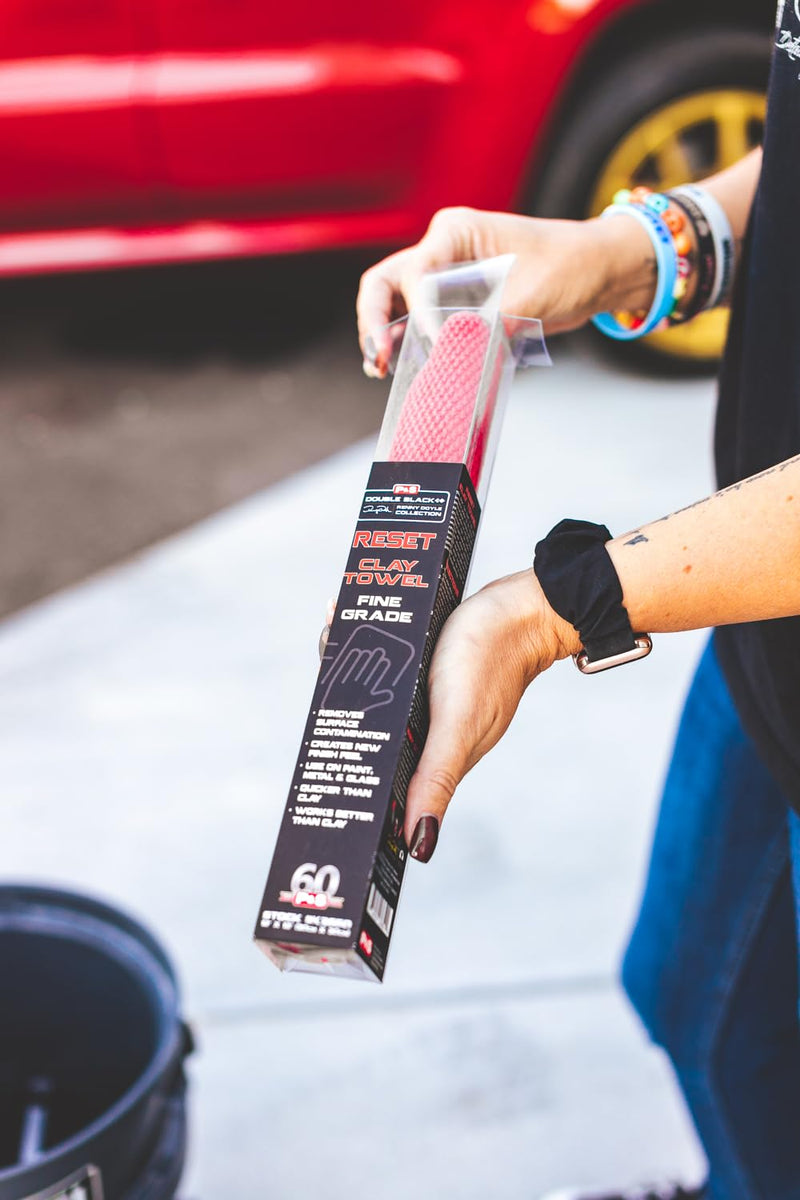 P & S Professional Detail Products - Clay Decontamination Towel - Effective Cleaning & Release of Paint Contaminants; Increase Wax & Sealant Bond; Enhance Gloss & Depth of Color; Fine Grade-12" x 12"