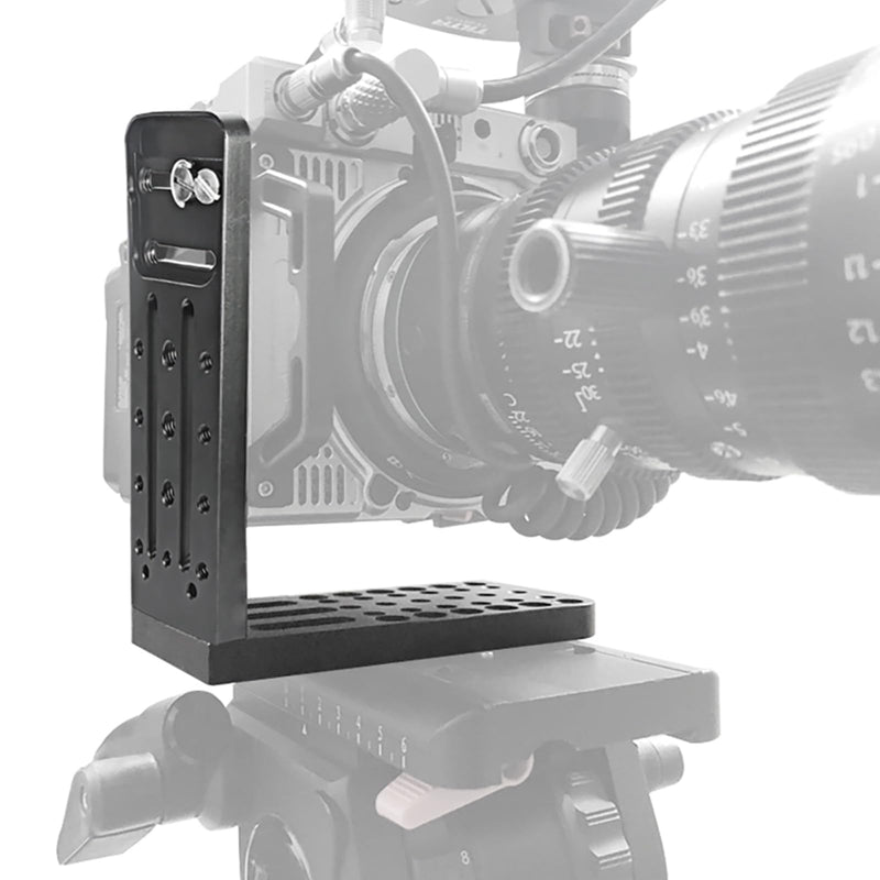Camera L Bracket Vertical Horizontal Switching Tripod Quick Release Plate, DSLR Camera L Vertical Clapper Bracket Compatible with Canon Nikon Sony DJI Osmo Ronin Zhiyun Stabilizer Tripod Monopod