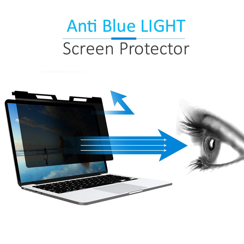 Hanging 14 Inch Laptop Privacy Screen Blue Light Screen Protector Anti Glare Anti-Scratch Laptop Privacy Screen Shield 14 Inch 16:9 Aspect Ratio 14.0 Inch Widescreen(16:9)