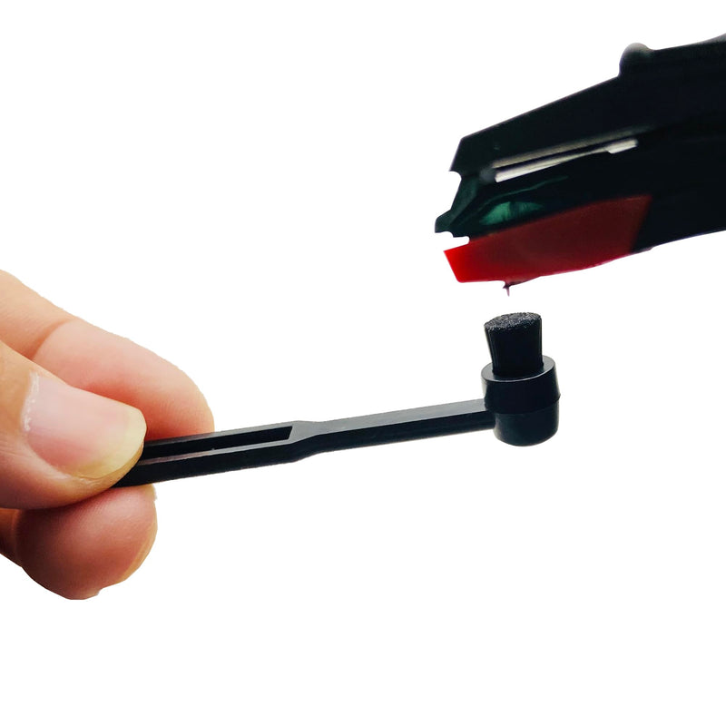 Turntable Stylus Cleaning Brush, Carbon-fiber Anti-static Vinyl Record Stylus Cleaner Brush to Remove Dirt and Dust for Record Needles