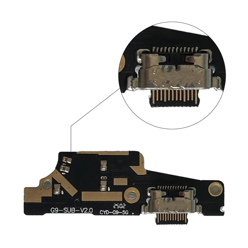 New USB Charging Port Connector Cable Replacement for Umidigi G9 5G Charger Dock Connector Charger Board Flex Assembly Replacement-1 PCS