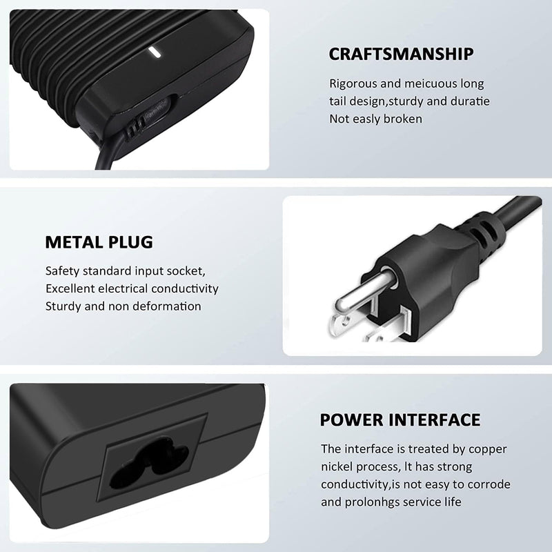 65W USB-C Laptop Charger Compatible with Dell Latitude 7000 Charger | For Dell Latitude 7330 7400 7410 7420 7430 7440 7450 7455 65W USB Type C Power Adapter