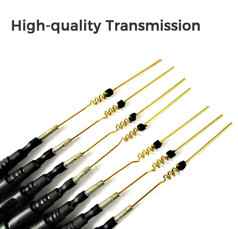 Fosi Audio Bluetooth Antenna WiFi SMA Male PC 2.4GHz 6dBi Single Band Boost Bluetooth Audio Range for Home Office Wireless Network Router IP Camera Amplifier Wireless Range Extender 2 Pack (SMA-Male)
