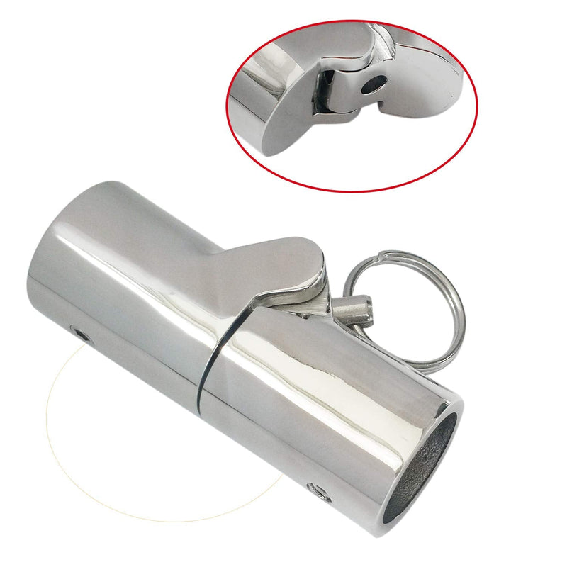 316SS Marine Grade Boat Pipe Connector, Stainless Steel Folding Swivel Coupling Tube Pipe Connector Boat Hardware Fitting for (22mm) 7/8inch Tube For (25mm)1nch O.D tube