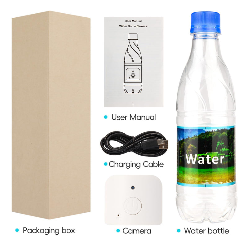 Hidden Camera Bottle - Mini Camera - Wireless Nanny Cam - Full HD - Indoor Home Security-No WiFi