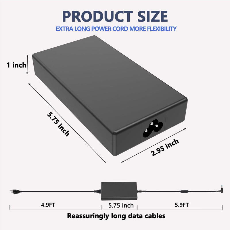 120W Laptop Charger for HP Docking Station Power Cord G5 USB-C/A Universal Dock G2 5TW13AA Envy 15 17 Series Omen 15-5000 5100 5200 710415-001 L41856-001 Power Supply-4.5 * 3.0mm