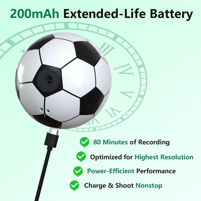 2026 Mini Keychain Ball Camera - 1080P FHD Tiny Digital Cameras with 16GB Card, 0.96" Screen & 12 Filters, Funny Compact Micro Pocket Cam Gift for Sports Fans,Kids,Birthdays,Party