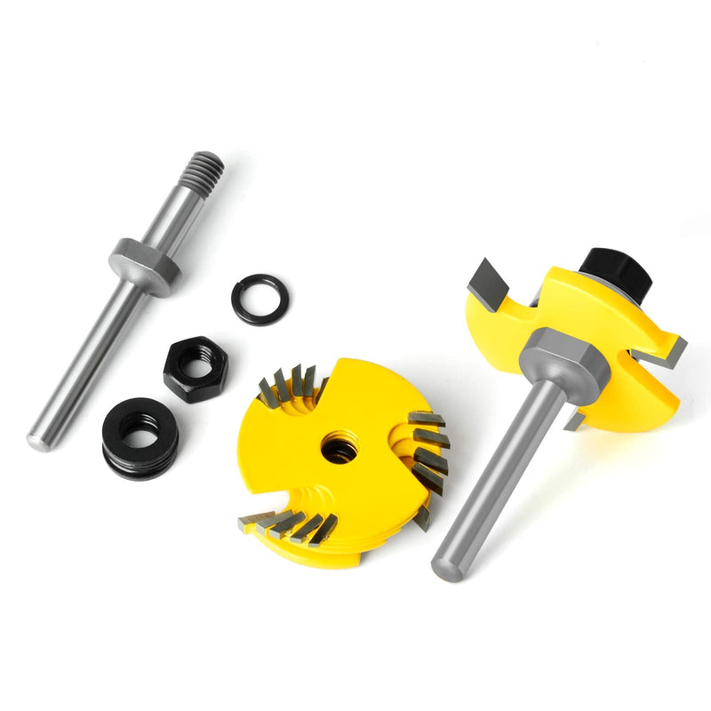 1/4 Inch Shank Slot Cutter Router Bit Set - 6 Size 1/4" Shank