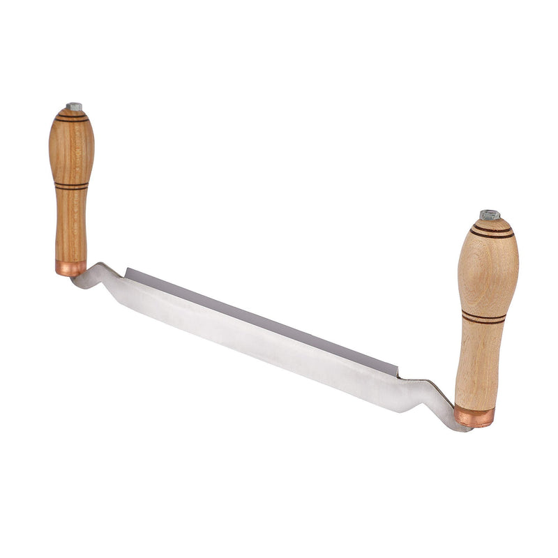 Draw-Knife. Straight Draw Shave with High Carbon Steel Large WORKABLE Blade - 9" inches. Hight Quality Wooden Handles - STAMESKY 9' INCH WORKABLE BLADE