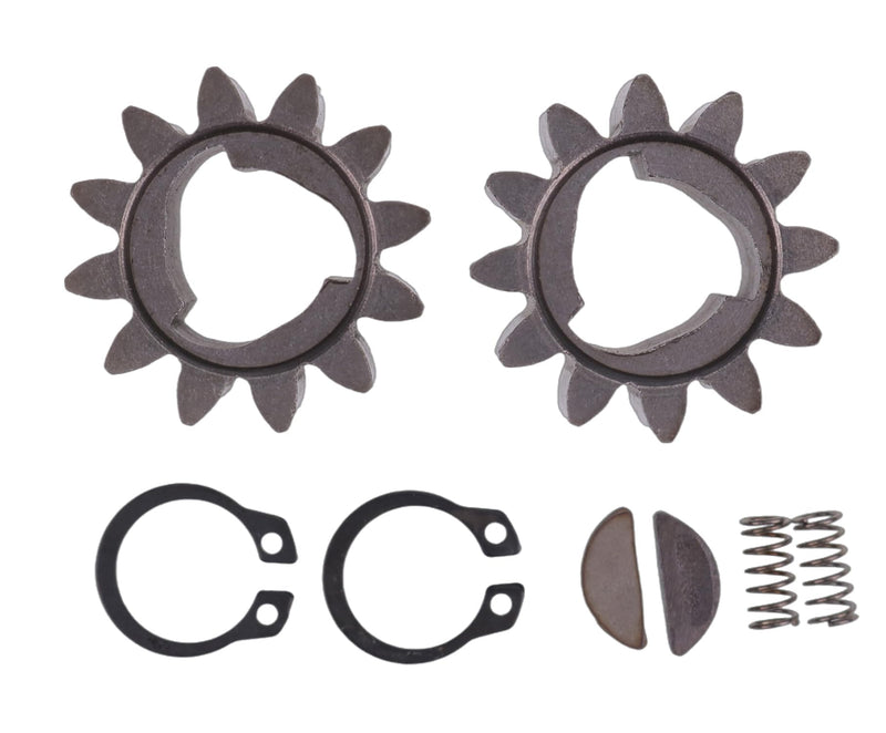 Drive Gear Kit 12 Teeth 42661-VE2-800 Gears & 42672-VE2-800 Keys & Springs & Clips Compatible with 21" Honda Mower HRR216 HRS216 HRB216K4 HRB216K5