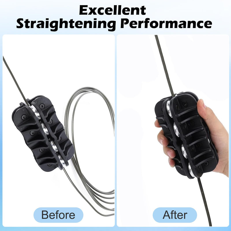 Brake Line Straightening Tool, Tubing Straightener, Handheld 3/16" 3/8" 1/4" O.D. Bender for Brake Line Aluminum, Steel, Brass Coils (3/16Inch) 3/16Inch