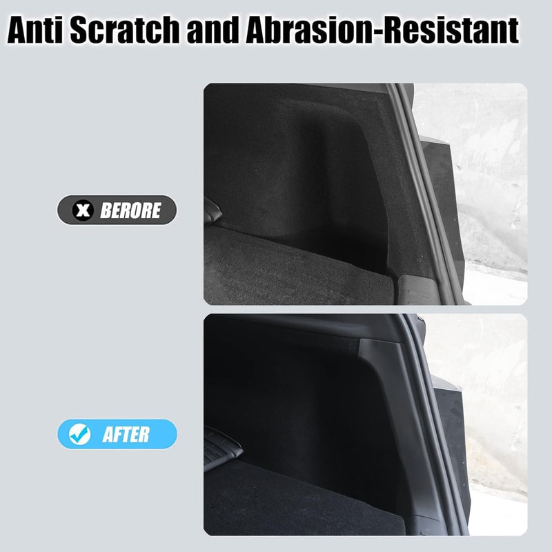 2Pcs Rear Trunk Side Protector for Tesla Model Y Juniper 2025-2026 - TPE Anti-Scratch Cover, Precision Fit, No Tools Installation, Model Y Juniper Interior Accessories 2025 Model Y 2025-2026