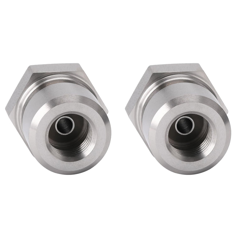 3AN Male to 3/8-24 3/16" Inverted Flare Female Brake Line Adapter Fitting Stainless Steel 2PCS 3AN to 3/8-24 - 2PCS