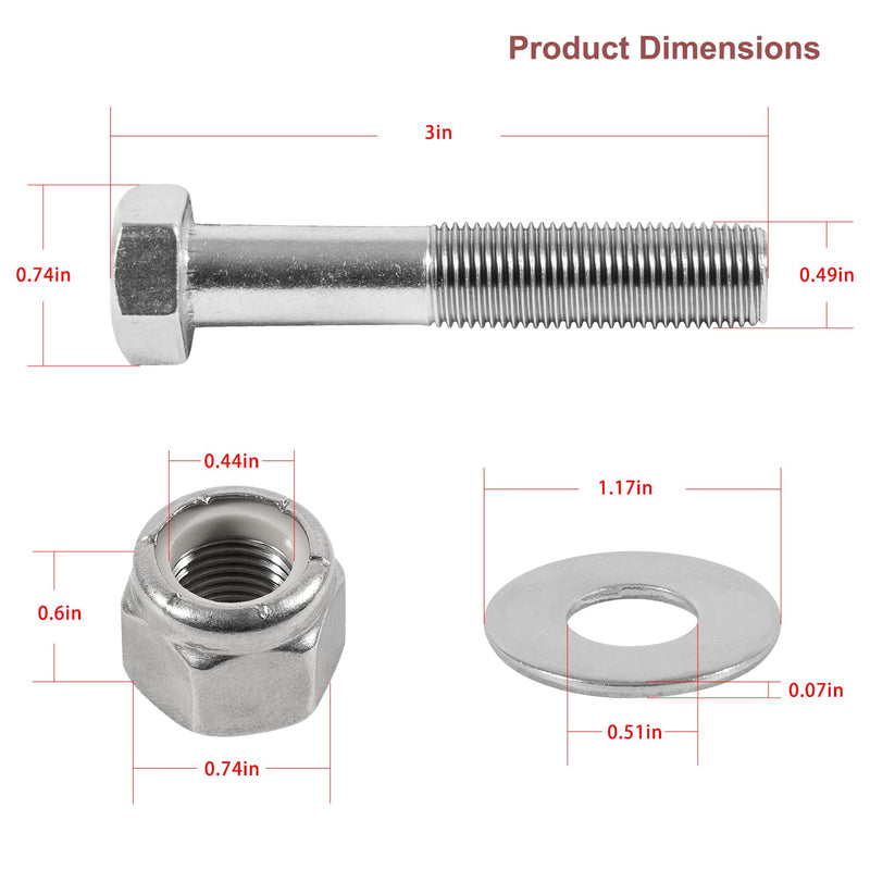 BK-1-DP Jack Plate Bolt Kit,Replace OEM BK1DP,BK-1-DP,02-1729