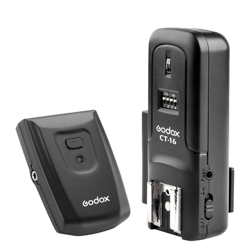 Godox CT-16 16 Channels Wireless Radio Flash Trigger for Canon Nikon Pentax DSLR Camera Studio Flash (Transmitter + Receiver)