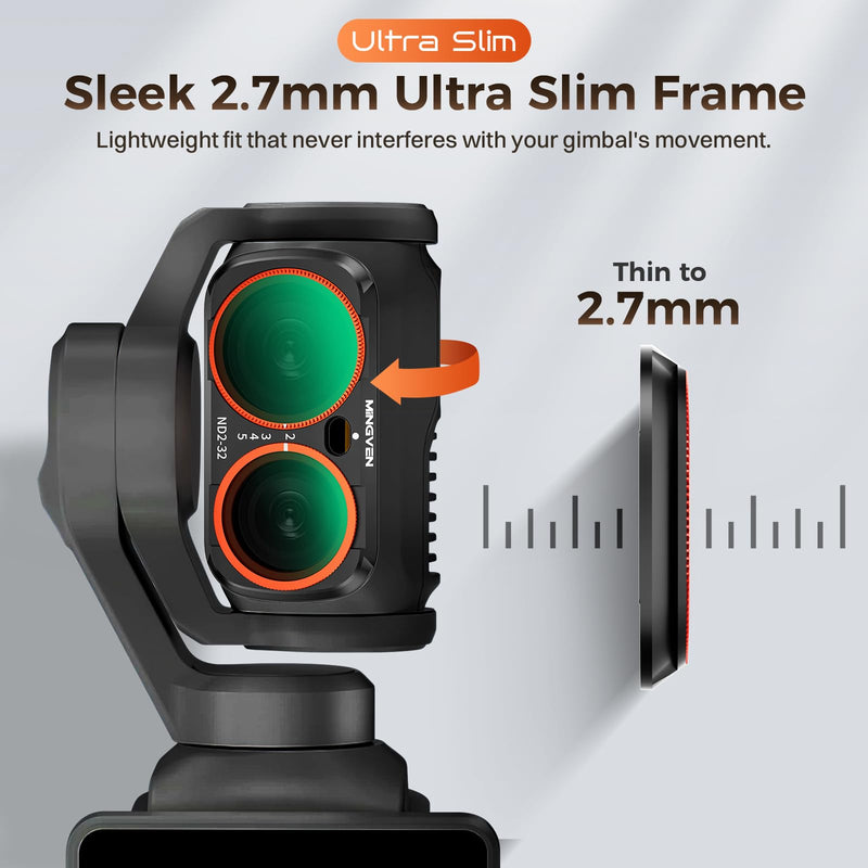 Luna Ultra ND Filter, 3 Pack - CPL, Black Diffusion 1/4, ND2-32 | Magnetic Lens Filters Set for Insta360 Luna Ultra, Multi-Coated Neutral Density, HD Optical Glass for Vlogging & Photography CPL + Black Diffusion 1/4 + ND2-32 + Wide-Angle Lens