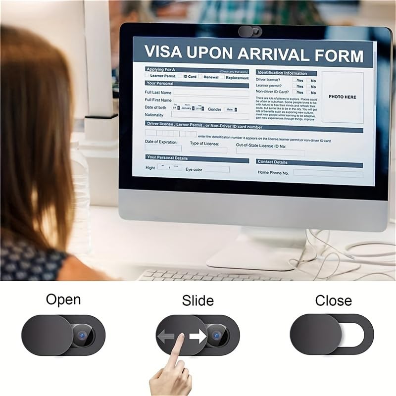 10pcs Privacy Slider Camera Covers, Suitable for iPad, Tablets, Webcams, Laptops, PCs, Cameras, and Phone Lens Sliding Covers for Privacy Protection